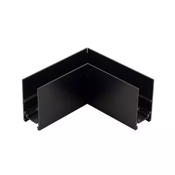 Коннектор угловой для накладного магнитного шинопровода AM Group MAGNET AM401 LL-20B 90° Горизонтальный