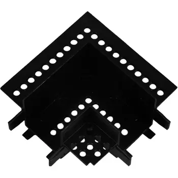 Коннектор угловой для встраиваемого магнитного шинопровода Reluce RL 06202 corner connector BK