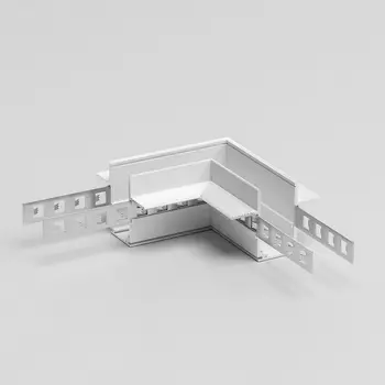 Коннектор угловой для встраиваемого шинопровода под ГКЛ 12,5мм (белый) Elektrostandard Slim Magnetic 85212/00