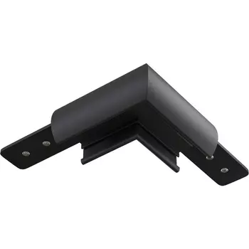 Коннектор угловой круглый, черный Maytoni Accessories for tracks Basity TRA172CL-R-11B