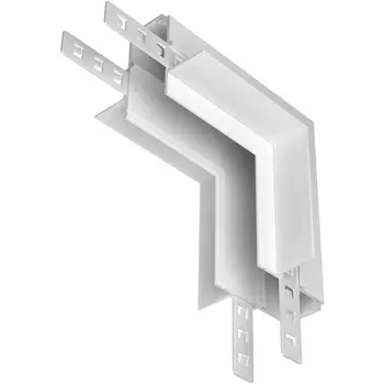 Коннектор угловой внутренний Exility встраиваемый под ГКЛ 9,5мм, белый Maytoni Accessories for tracks Exility TRA034CL-42W