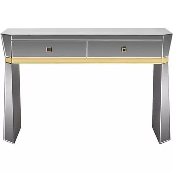 Консоль 2 ящика с золотистой отделкой 120*42*79см Garda Decor арт.KFG125