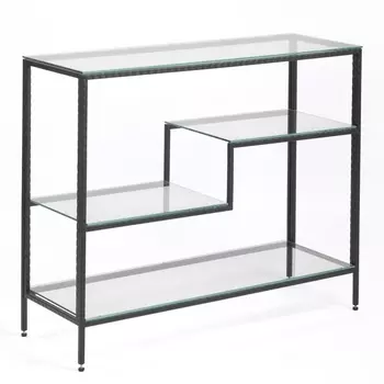 Консольный стол AllConsoles 1011-CB loft clear черный муар