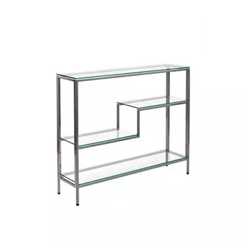 Консольный стол AllConsoles 1012-CS clear серебряный