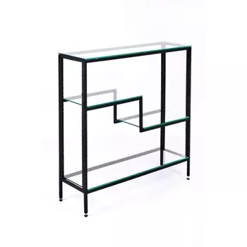 Консольный стол AllConsoles 1014-CB loft clear черный муар