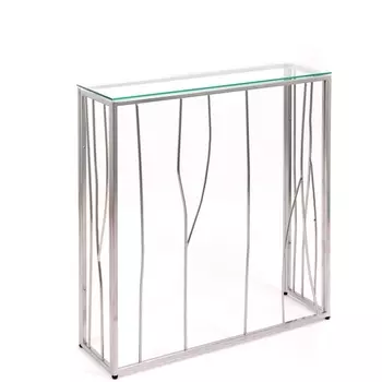 Консольный стол AllConsoles 1024-CS clear серебряный