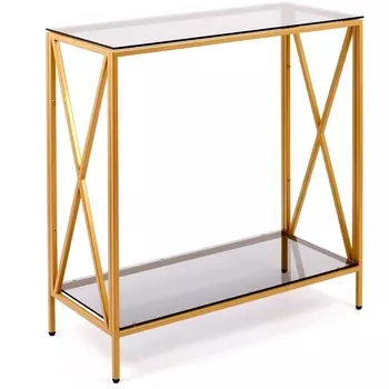 Консольный стол AllConsoles 1031-CG grey золотой
