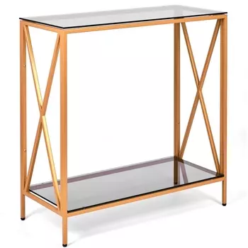 Консольный стол AllConsoles 1033-CG grey золотой