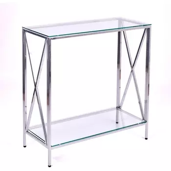 Консольный стол AllConsoles 1033-CS clear серебряный
