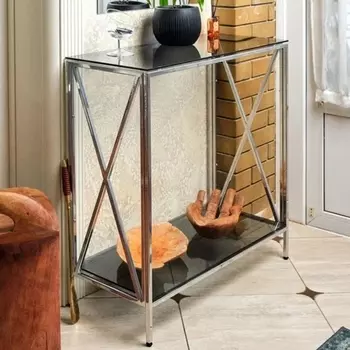 Консольный стол AllConsoles 1033-CS grey серебряный