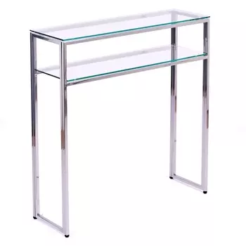 Консольный стол AllConsoles 1044-CS clear серебряный