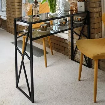 Консольный стол AllConsoles 1091-CB grey черный муар