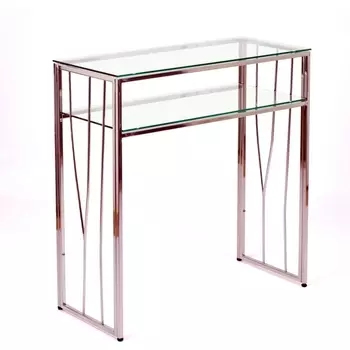 Консольный стол AllConsoles 1123-CS clear серебряный