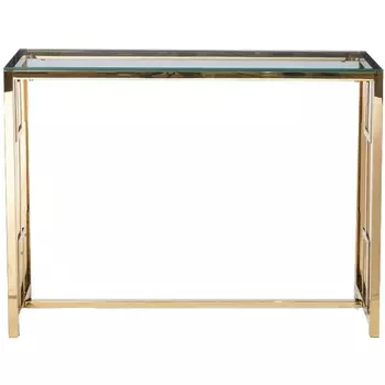 Консольный стол Garda Decor 47ED-CST072GOLD (Золото/Золото,Прозрачный)