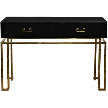 Консольный стол Garda Decor KFG058 (Золото/Черный)