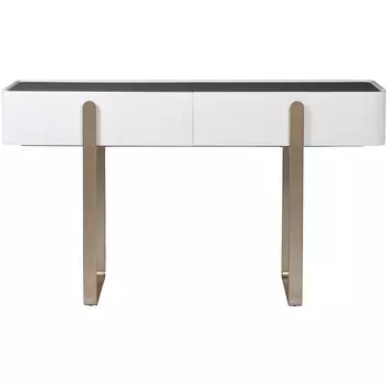 Консоль светлая с металл. каркасом 140*40*82см Garda Decor арт.77IP-20862