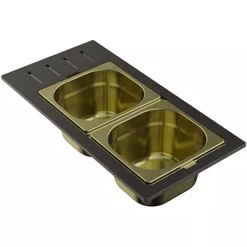 Контейнер Omoikiri DC-02-2-LG светлое золото