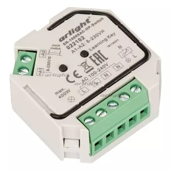 Контроллер-выключатель SR-1009SAC-HP-Switch (230V, 1.66A) (Arlight, IP20 Пластик, 3 года) 022102