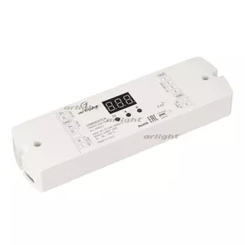 Конвертер SMART-K40-DMX (12-24V, 0/1-10V) (Arlight, IP20 Пластик, 5 лет) 028413