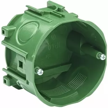 Коробка монтажная под бетон с винтами (зеленый) Systeme Electric Multifix Modulo LEX1420572MR