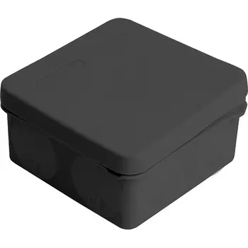 Коробка разветвительная 2-х компонентная (черный) Stekker 49654