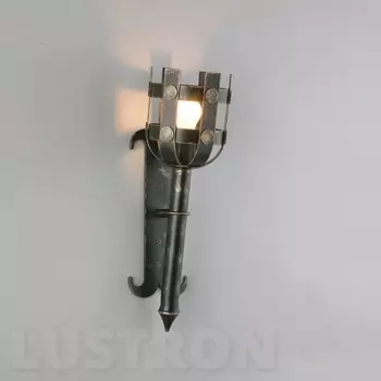 Кованый Настенный уличный фонарь факел Русские фонари Delia 270-11/bc