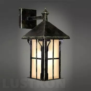 Кованый Настенный уличный фонарь Русские фонари Monreale 320-12/bgg-11