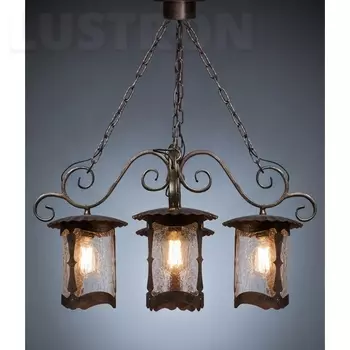 Кованый уличный светильник подвесной Русские фонари Valencia 190-94/brg-03