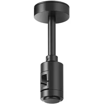 Крепление потолочное Short 78мм с вводом питания Flarity черный Maytoni Accessories for tracks Flarity TRA156C-B1-B