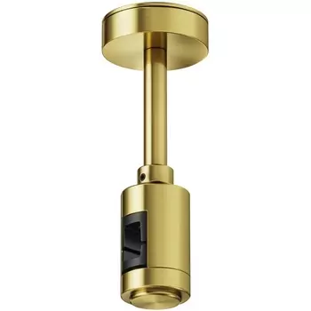 Крепление потолочное Short 78мм с вводом питания Flarity латунь Maytoni Accessories for tracks Flarity TRA156C-B1-BS