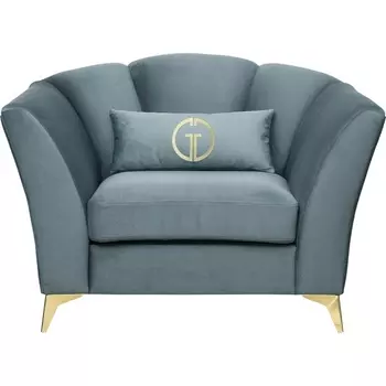 Кресло Annette велюр бирюзовый Colt1004 130*100*92см Garda Decor арт.ANNETTE-К-2K-Colt1004