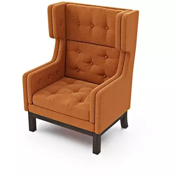 Кресло Arsko Айверс Хай Венге рогожка оранжевая