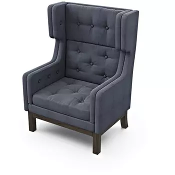 Кресло Arsko Айверс Хай Венге шенилл серый