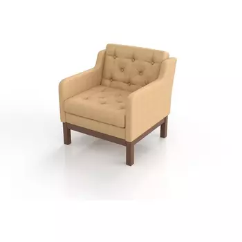 Кресло Arsko Айверс орех бежевая рогожка