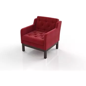 Кресло Arsko Айверс венге красный шенилл