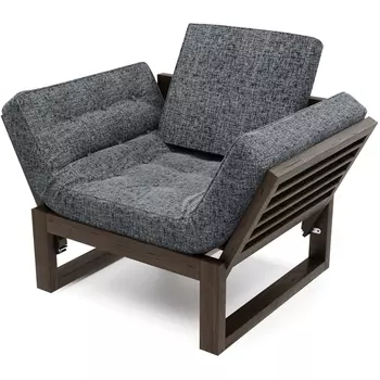 Кресло Arsko Балтик венге темно-серая рогожка