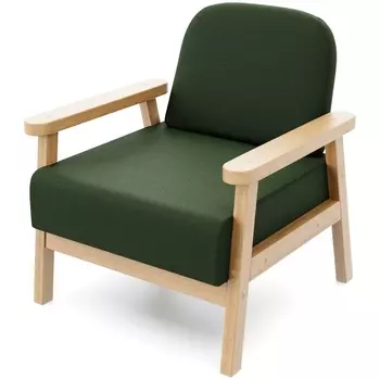 Кресло Arsko Флори береза велюр зеленый