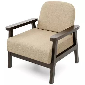 Кресло Arsko Флори венге рогожка бежевая