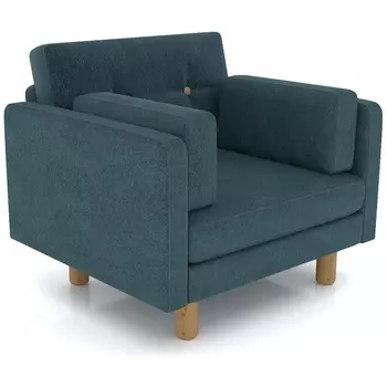 Кресло Arsko Ингвар голубой велюр