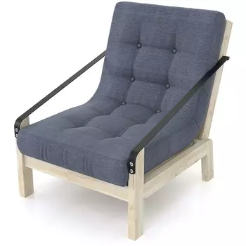 Кресло Arsko Локи сосна графитовая рогожка