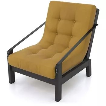 Кресло Arsko Локи венге желтая рогожка