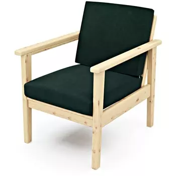 Кресло Arsko Лориан сосна велюр зеленый