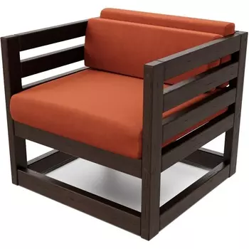 Кресло Arsko Магнус венге велюр терракотовый