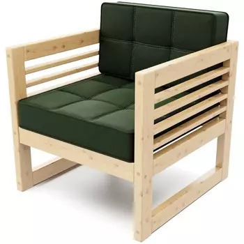 Кресло Arsko Сега сосна велюр зеленый