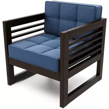 Кресло Arsko Сега венге велюр синий