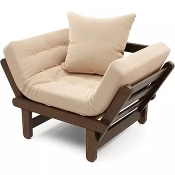 Кресло Arsko Сламбер орех бежевый велюр