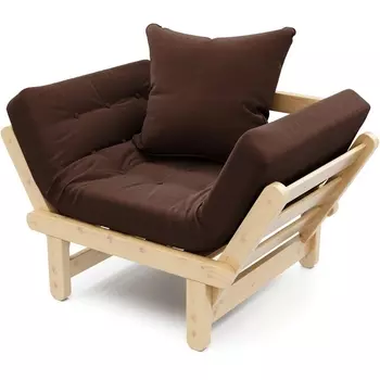 Кресло Arsko Сламбер сосна коричневый велюр