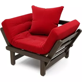 Кресло Arsko Сламбер венге красный велюр