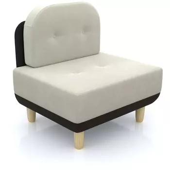 Кресло Arsko Торли молочный велюр