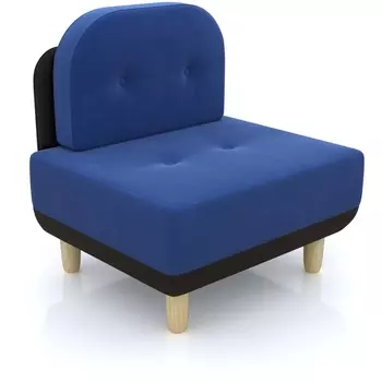 Кресло Arsko Торли синий велюр